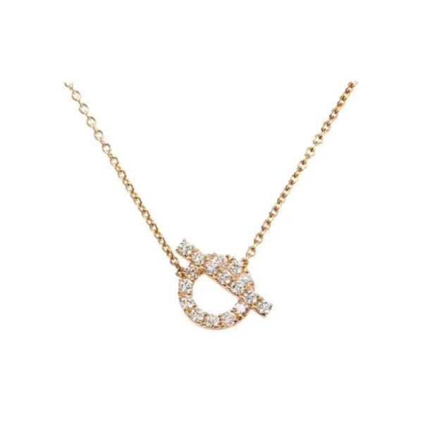 【二手】HERMES FINESSE 18K 黃金項鍊 YY2104