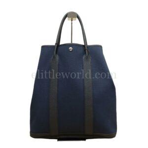【二手】HERMES GARDEN FILE 帆布購物袋 VV1189