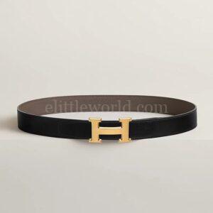 【全新】HERMES H 皮帶扣和雙面皮帶32 毫米 90 E13371