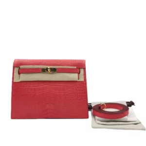【二手】HERMES KELLY DANSE MINI 鱷魚皮手袋 RR2264