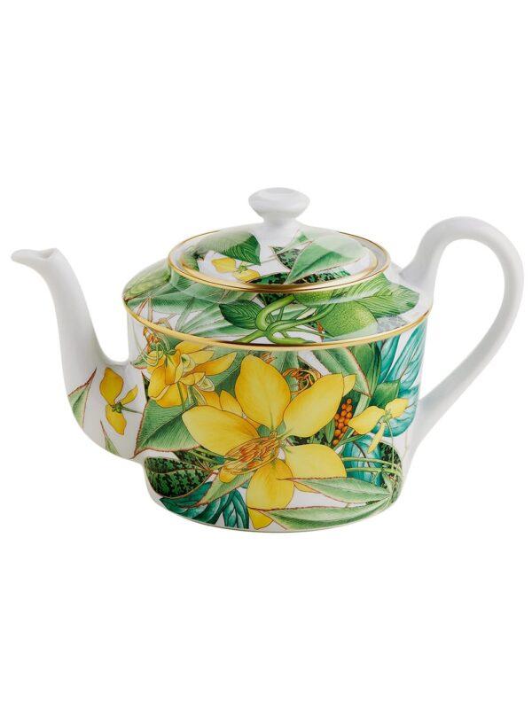 【意大利】HERMES PASSIFOLIA 陶瓷茶壺