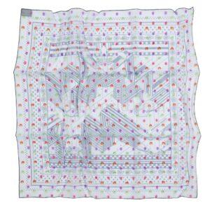 【全新】HERMES ZIGZAG SANGLE 彩虹圍巾60 E15538