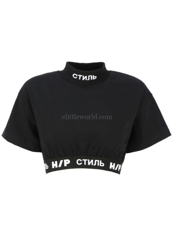【二手】HERON PRESTON 高領短款上衣 XS