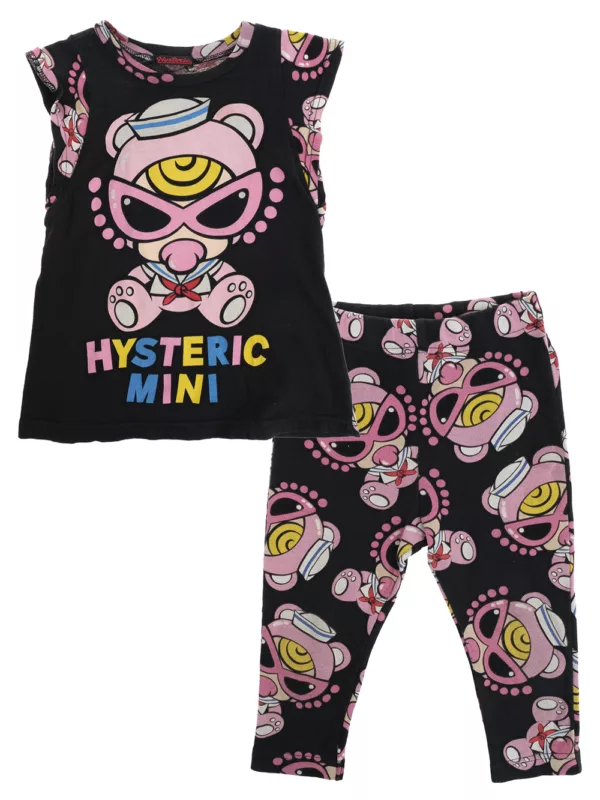 【二手】HYSTERIC MINI 圖案印花套裝 100