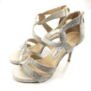 【二手】JIMMY CHOO 閃爍高跟涼鞋 37