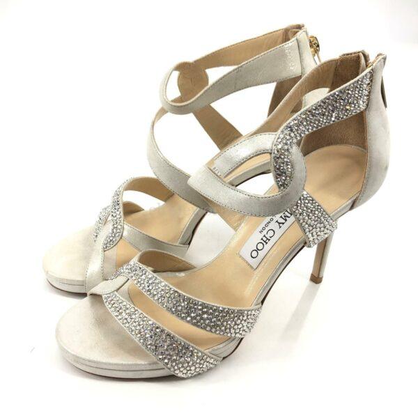 【二手】JIMMY CHOO 閃爍高跟涼鞋 37