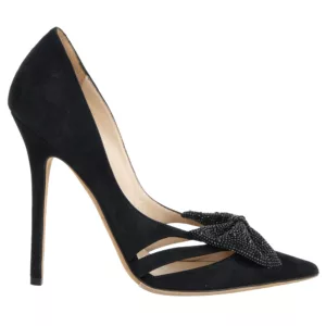 【二手】JIMMY CHOO 蝴蝶結晶飾高跟鞋 37