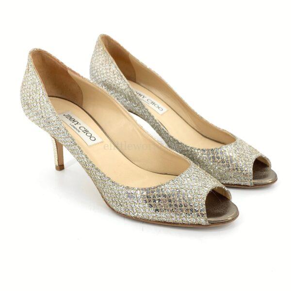 【二手】JIMMY CHOO 露趾高跟鞋 37 E8586
