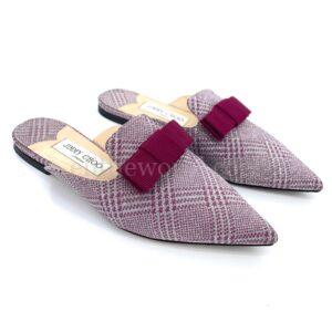 【二手】JIMMY CHOO GALAXY 半拖鞋 37 S1176