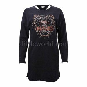【二手】KENZO 老虎刺繡童裝連衣裙 16Y E12239