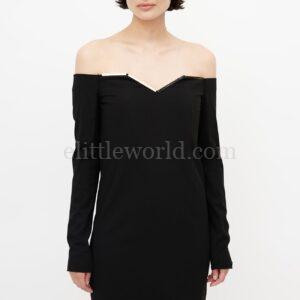 【二手】LANVIN 露肩連身裙 38 E10513