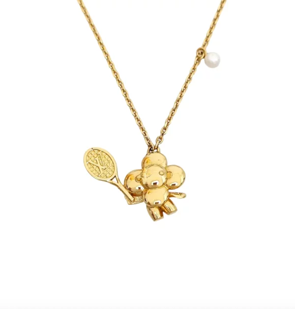 【二手】LOUIS VUITTON COLLIER VIVIENNE ON THE COURT 項鏈 M00755 RR2315