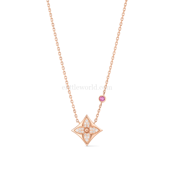 【二手】LOUIS VUITTON COLOR BLOSSOM 七夕限量BB星形吊墜項鏈 Q03274 RR1928