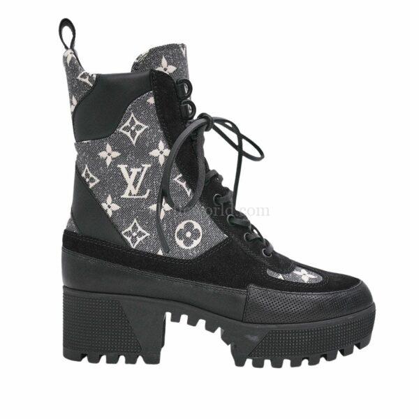 【二手】LOUIS VUITTON LAUREATE 厚底沙漠靴 36 E22669