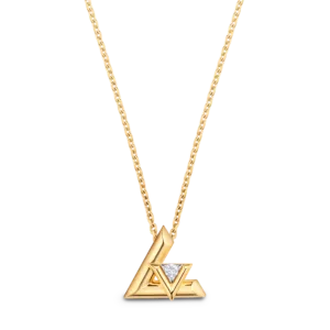 【二手】LOUIS VUITTON LV VOLT ONE 18K黃金配鑽石小型吊墜 Q93805 RR2203