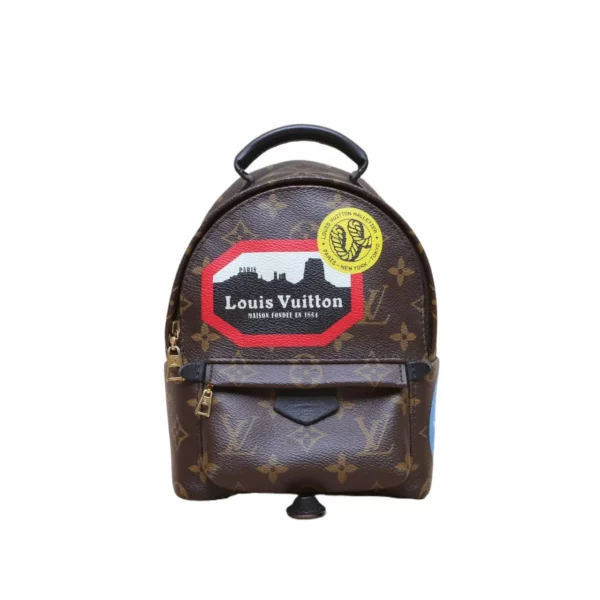 【二手】 LOUIS VUITTON PALM SPRINGS 郵戳印花雙肩包 PD2279