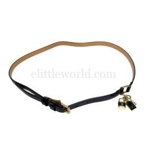 【二手】LOUIS VUITTON 鎖頭吊飾 黑色 腰帶 PD2247