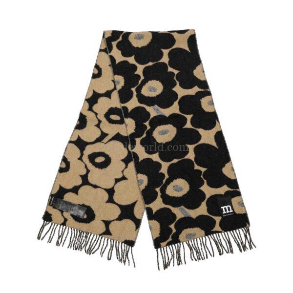【二手】MARIMEKKO SMOKES UNIKKO 羊毛圍巾 E23214