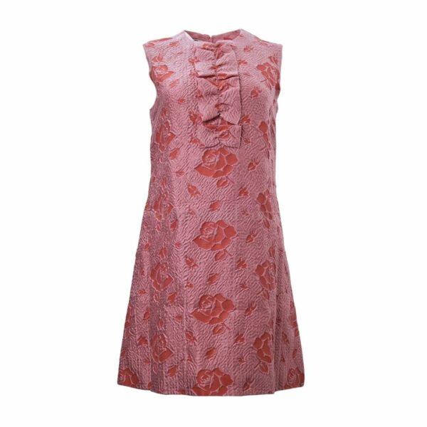 【未使用品】MIU MIU 花卉連衣裙 42 E10488
