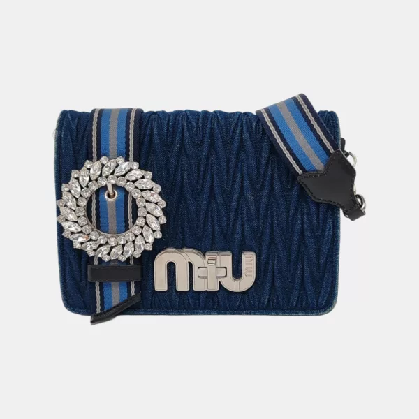 【二手】MIU MIU 水晶綴飾斜背包 RR2110