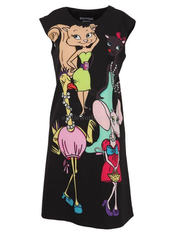 【二手】MOSCHINO 卡通印花連衣裙 38