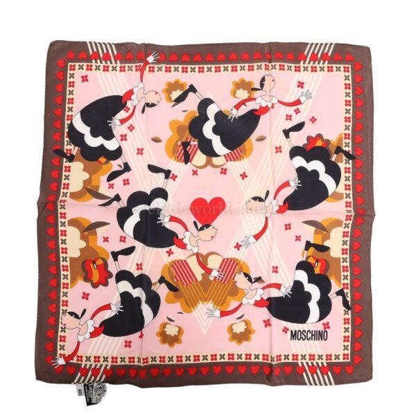【二手】MOSCHINO 50 絲巾 E12496