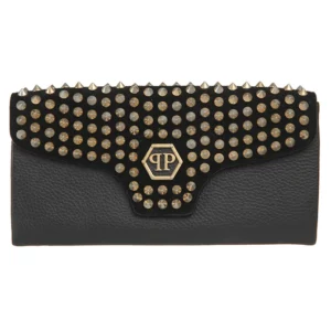 【二手】PHILIPP PLEIN 鉚釘飾翻蓋手包