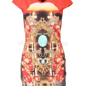 【二手】PHILIPP PLEIN 圖案印花連衣裙 M
