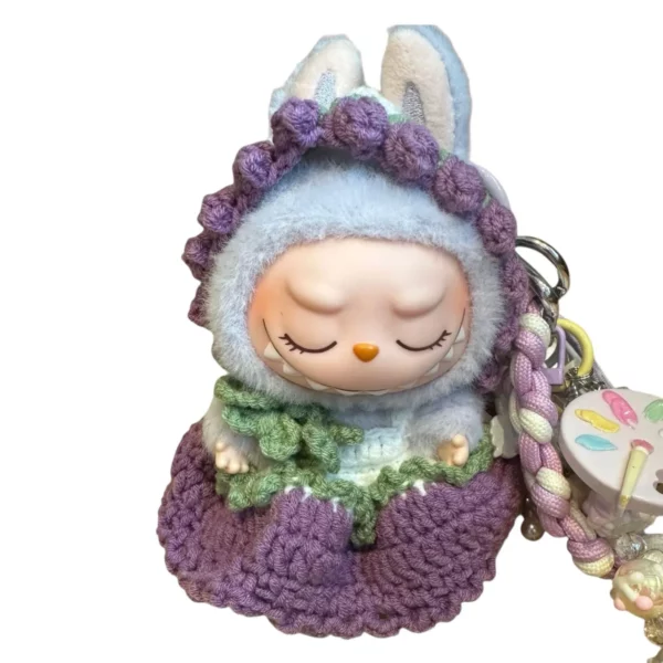 【全新】POP MART LABUBU 美滋滋 二代坐坐掛飾 PD2392
