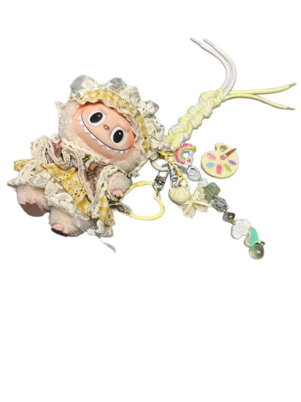 【全新】POP MART LABUBU 豆乳 一代馬卡龍 掛飾 PD2412