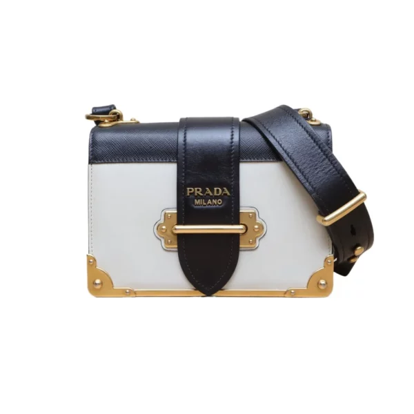 【二手】PRADA CAHIER 皮革單肩包 PD2361