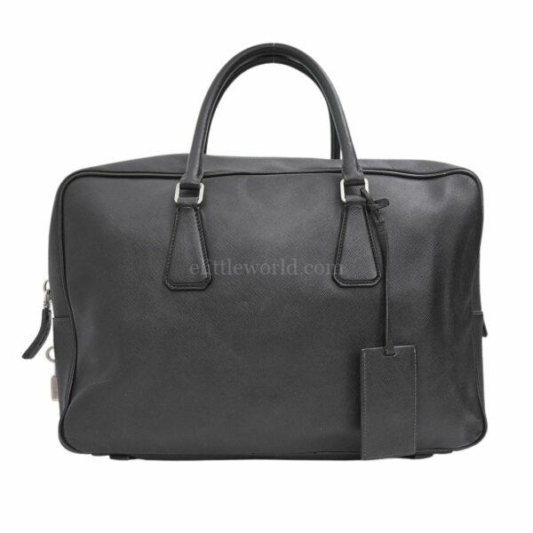 【二手】PRADA 皮革公文包 E23259