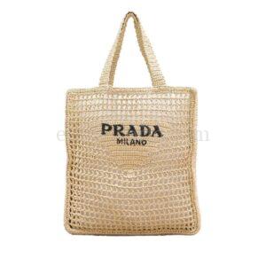 【二手】PRADA 拉菲草包 PD2243