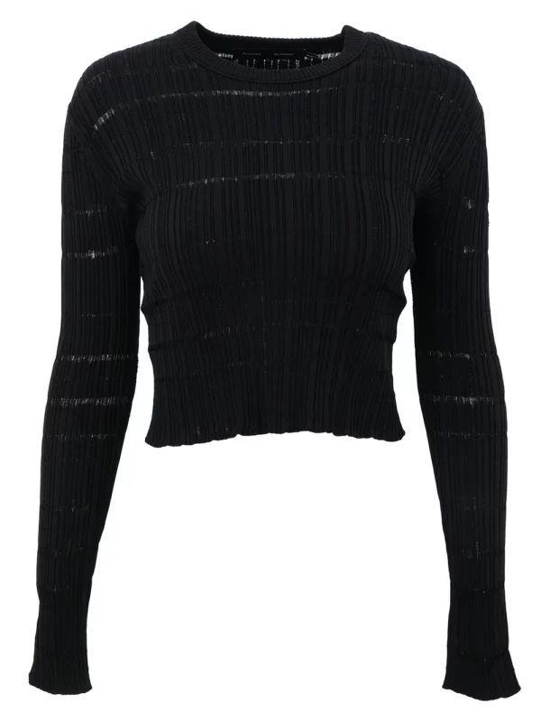 【二手】PROENZA SCHOULER 羅紋針織短款上衣 S