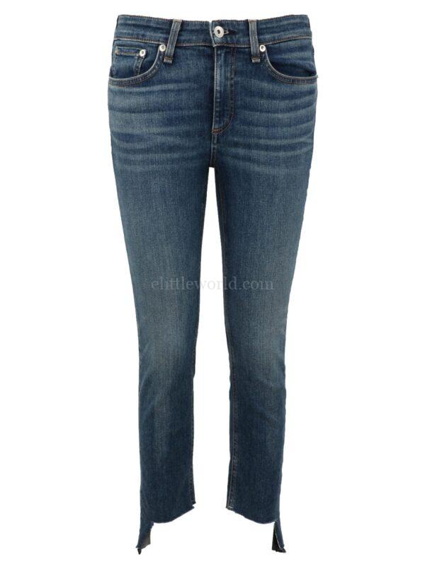 【二手】RAG & BONE 不對稱底邊緊身牛仔褲 27