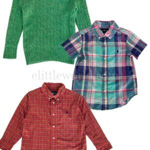 【二手】RALPH LAUREN KIDS 童裝毛衣及襯衫三件套 3-4Y