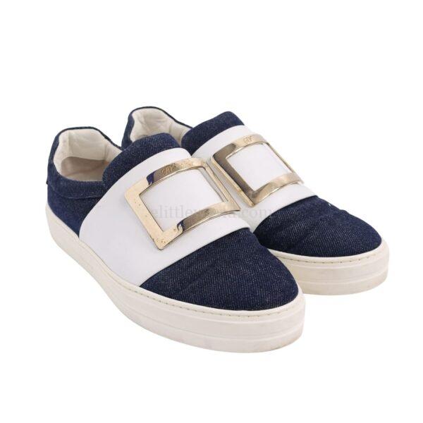 【二手】ROGER VIVIER 牛仔布平底鞋 37.5 E13420