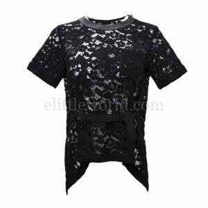 【二手】SACAI 蕾絲T恤 1 E12266