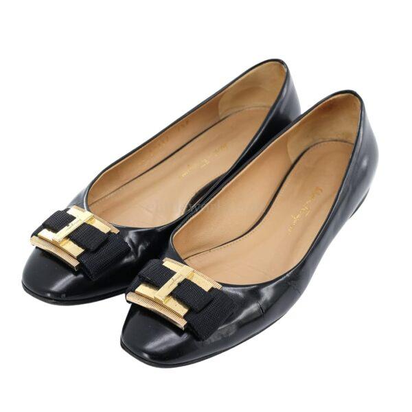 【二手】SALVATORE FERRAGAMO 平底鞋 6.5 E12352