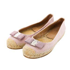 【二手】SALVATORE FERRAGAMO 草編鞋 7 E11812