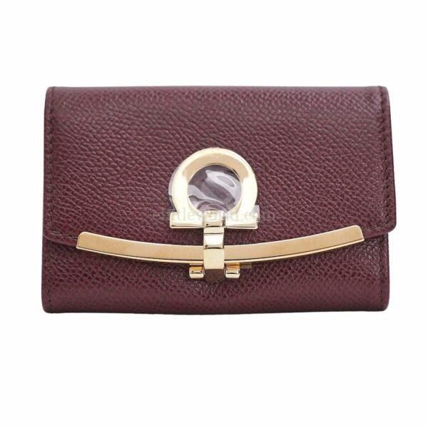 【全新】SALVATORE FERRAGAMO GANCINI 鎖匙錢包 E23355