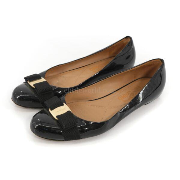 【二手】SALVATORE FERRAGAMO VARINA 平底鞋 E3433