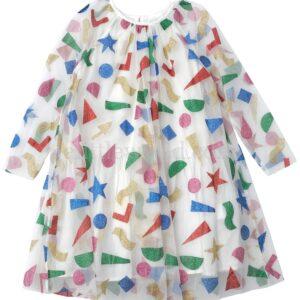 【二手】STELLA MCCARTNEY KIDS 圖案亮片薄紗連衣裙 6Y