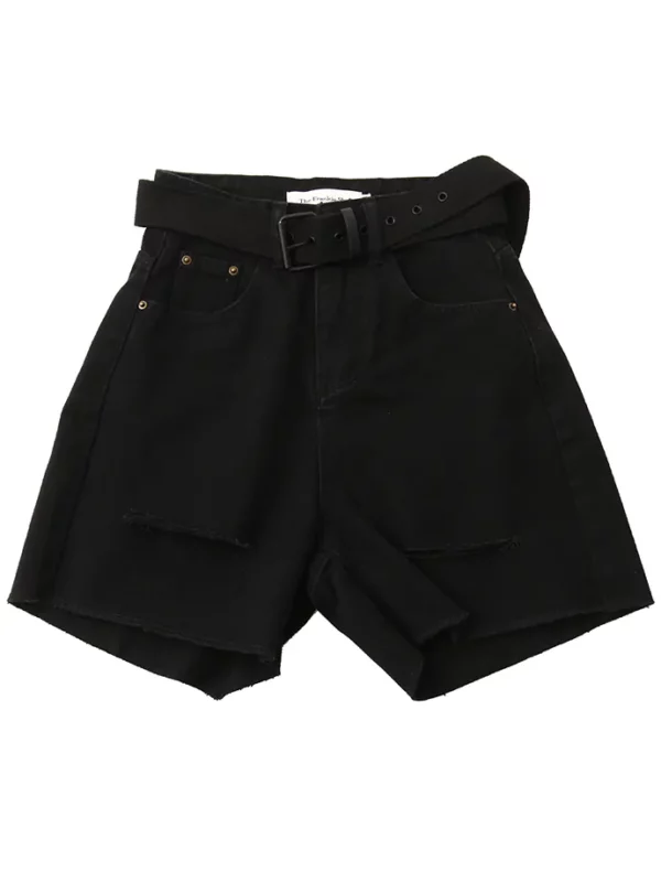 【意大利】THE FRANKIE SHOP 系腰帶牛仔短褲 XXS