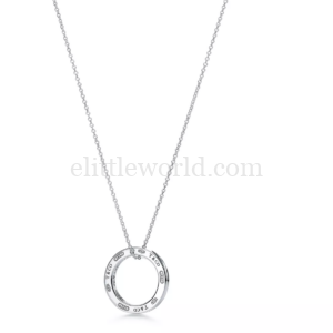 【全新】TIFFANY & CO. 1837 中號圓圈鏈墜 RR2005