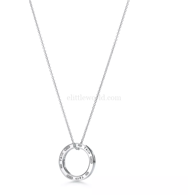 【全新】TIFFANY & CO. 1837 中號圓圈鏈墜 RR2005