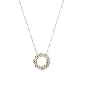 【二手】TIFFANY & CO. JEAN SCHLUMBERGER SIXTEEN STONE 圓形鏈墜 RR2101