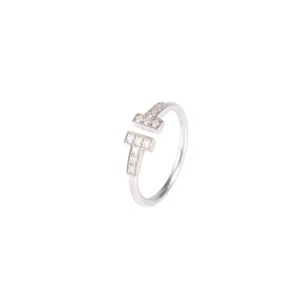 【二手】TIFFANY & CO. T 白金戒指 PD2283