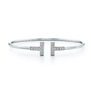 【二手】TIFFANY & CO. TIFFANY T WIRE 鑽石線圈手環 RR2229