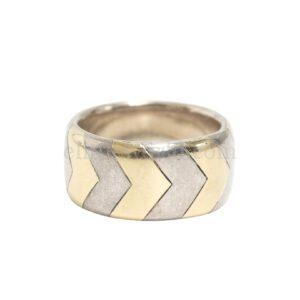 【二手】TIFFANY & CO. 雙色 V 型戒指 HK14 E22922